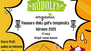 Rūdolfs organic Pavasara disku golfa čempionāts bērniem 2023